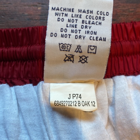 Vintage Port And Company Red Lined Track Pants: Size Extra Large - Picture 8 of 8